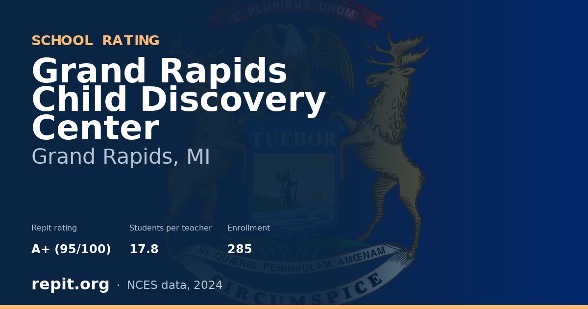 Grand Rapids Child Discovery Center, Grand Rapids, MI — Repit school rating A+ (95/100)