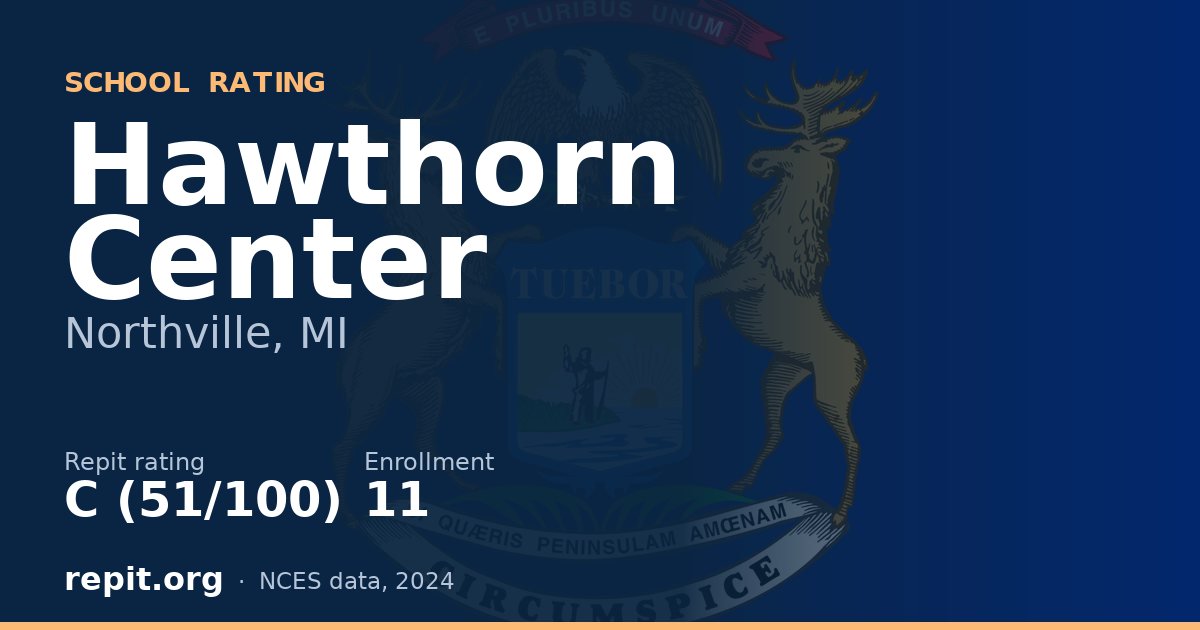 Hawthorn Center, Northville, MI — Repit school rating C (51/100)