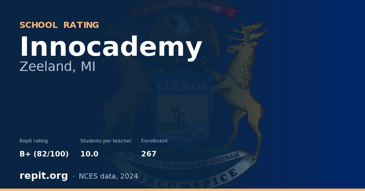 Innocademy, Zeeland, MI — Repit school rating B+ (82/100)