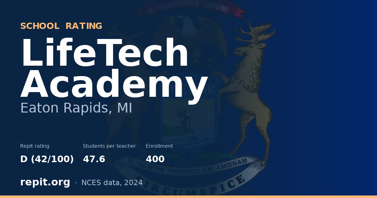 LifeTech Academy, Eaton Rapids, MI — Repit school rating D (42/100)