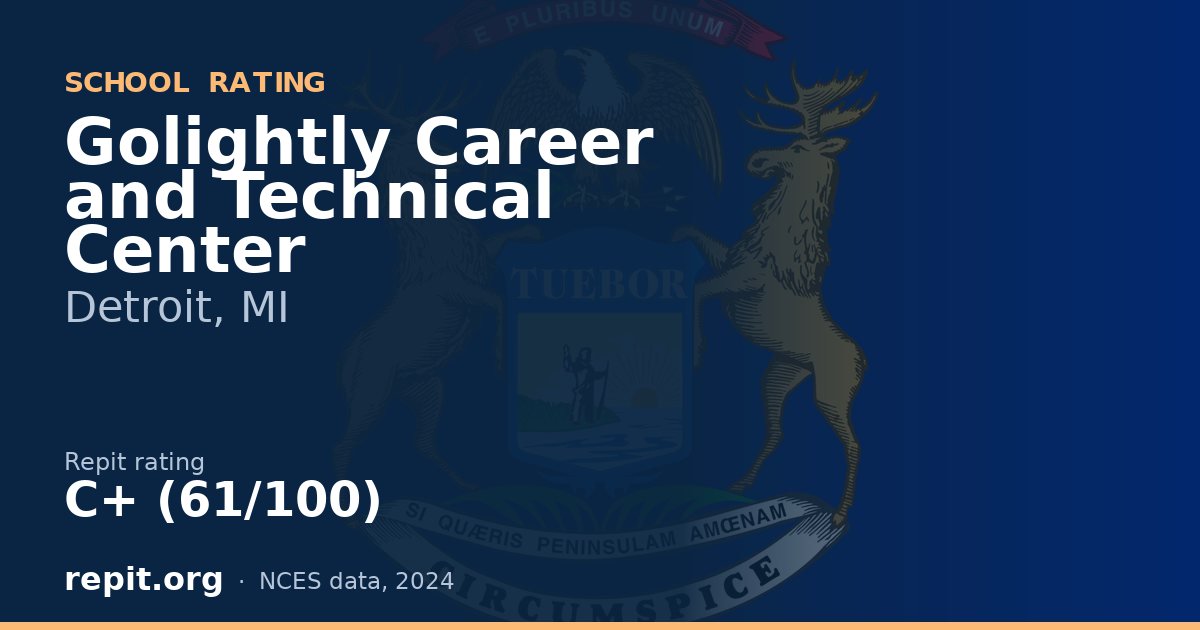 Golightly Career and Technical Center, Detroit, MI — Repit school rating C+ (61/100)