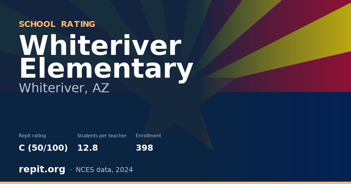Whiteriver Elementary, Whiteriver, AZ — Repit school rating C (50/100)