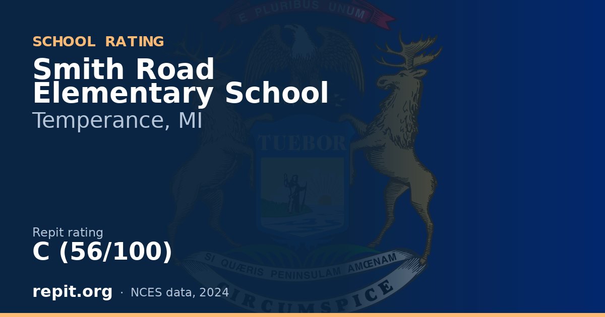 Smith Road Elementary School, Temperance, MI — Repit school rating C (56/100)