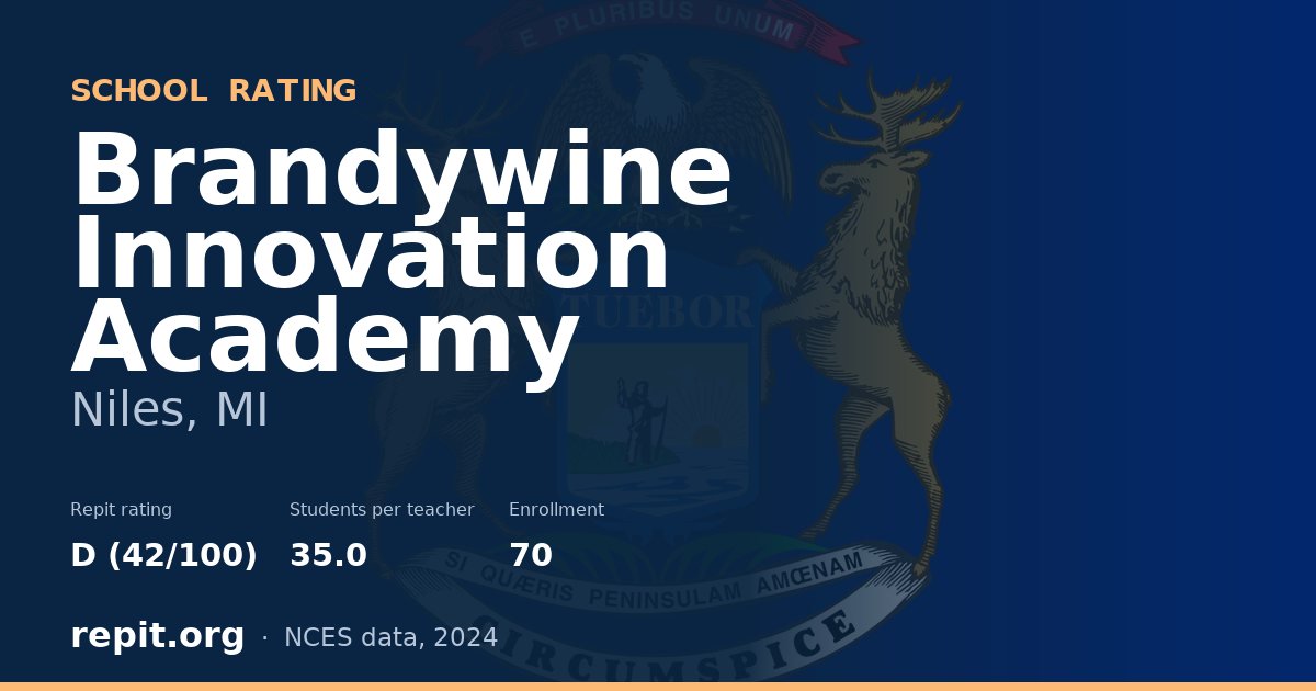 Brandywine Innovation Academy, Niles, MI — Repit school rating D (42/100)