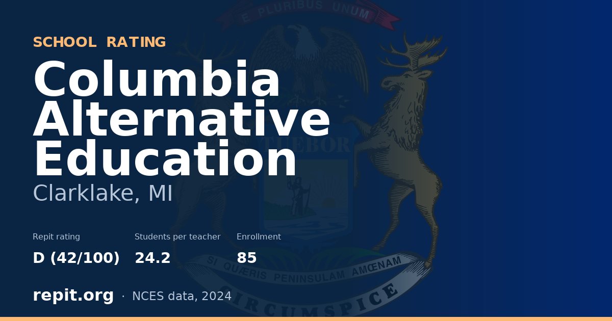 Columbia Alternative Education, Clarklake, MI — Repit school rating D (42/100)