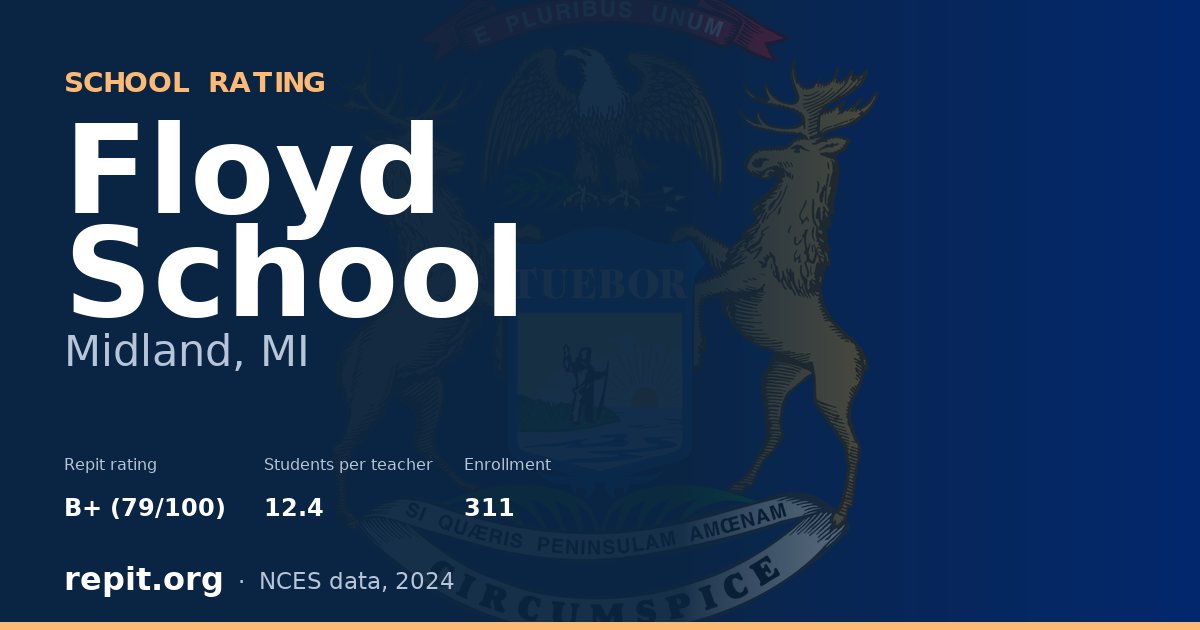 Floyd School, Midland, MI — Repit school rating B+ (79/100)