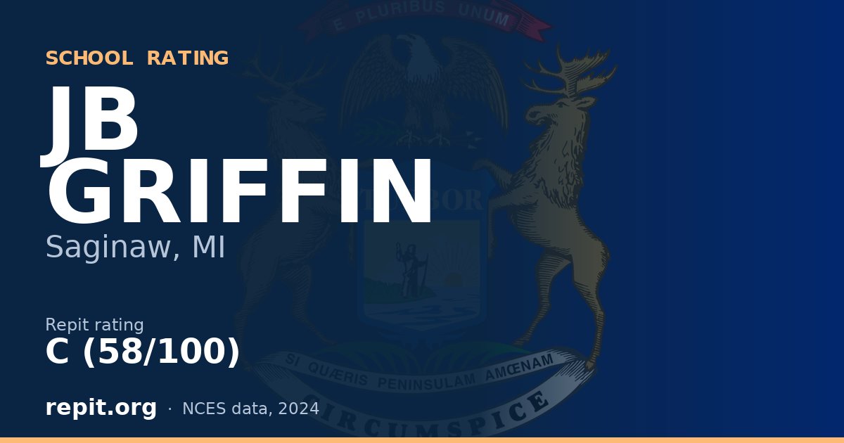 JB GRIFFIN, Saginaw, MI — Repit school rating C (58/100)