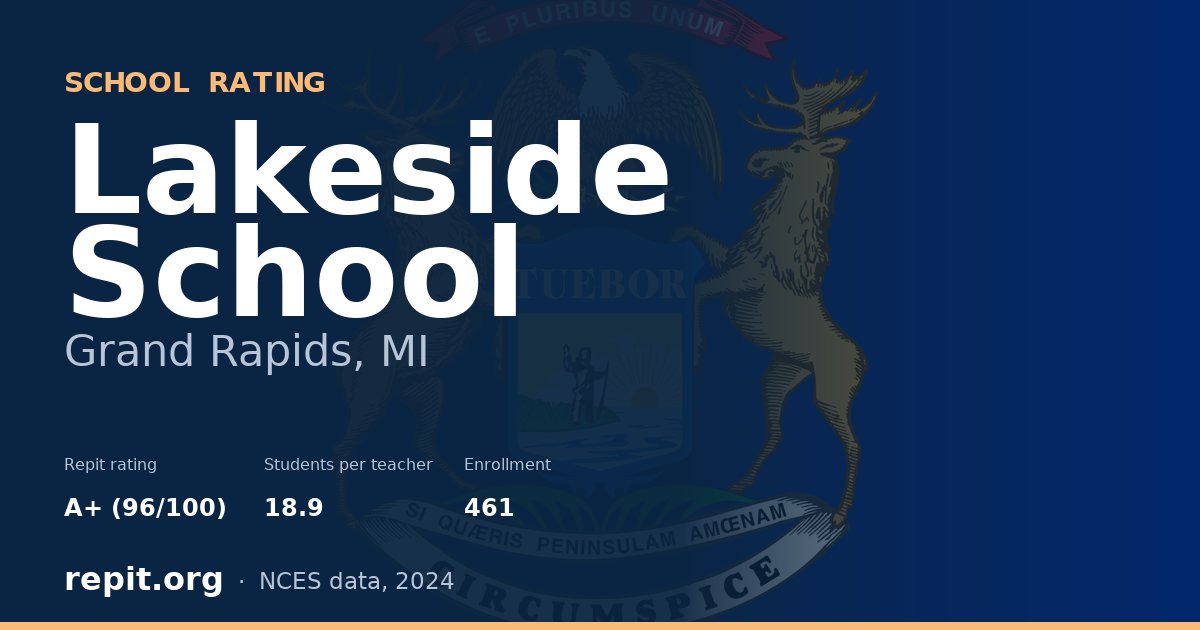 Lakeside School, Grand Rapids, MI — Repit school rating A+ (96/100)