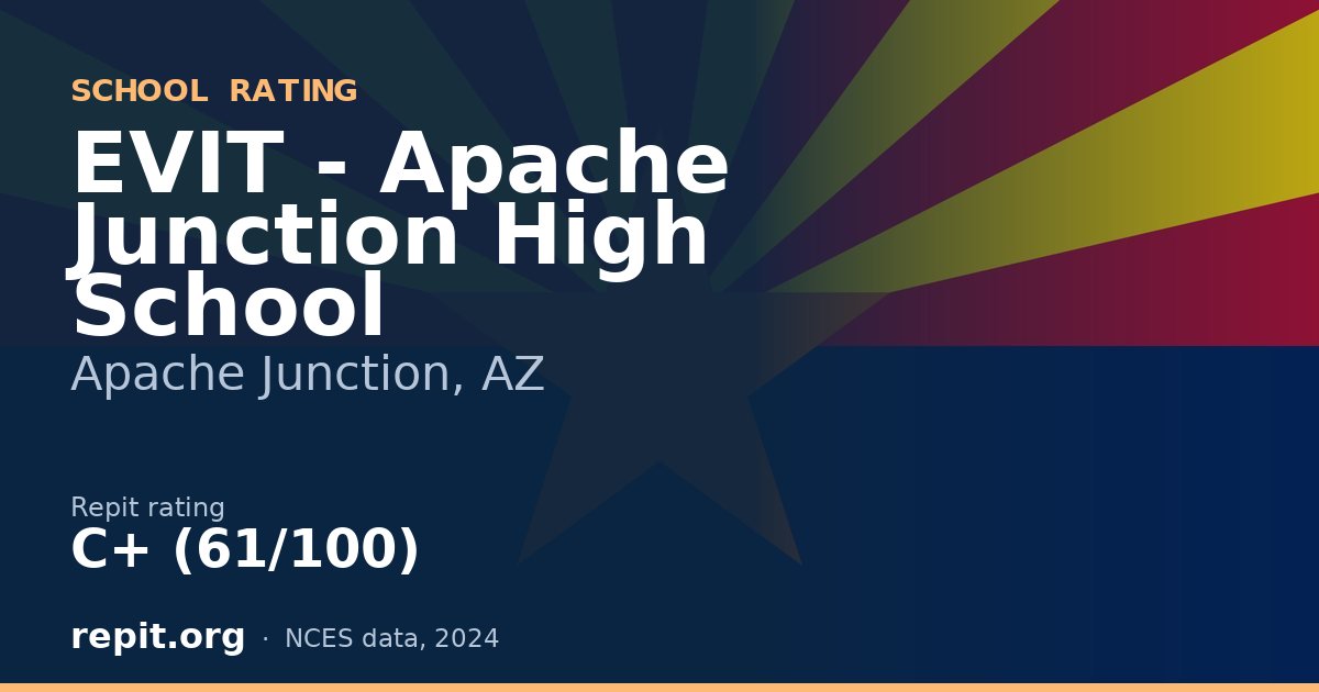 EVIT - Apache Junction High School, Apache Junction, AZ — Repit school rating C+ (61/100)