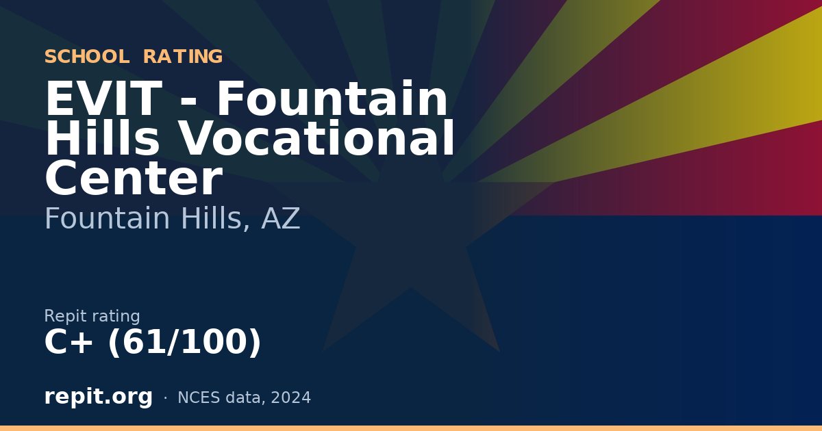 EVIT - Fountain Hills Vocational Center, Fountain Hills, AZ — Repit school rating C+ (61/100)
