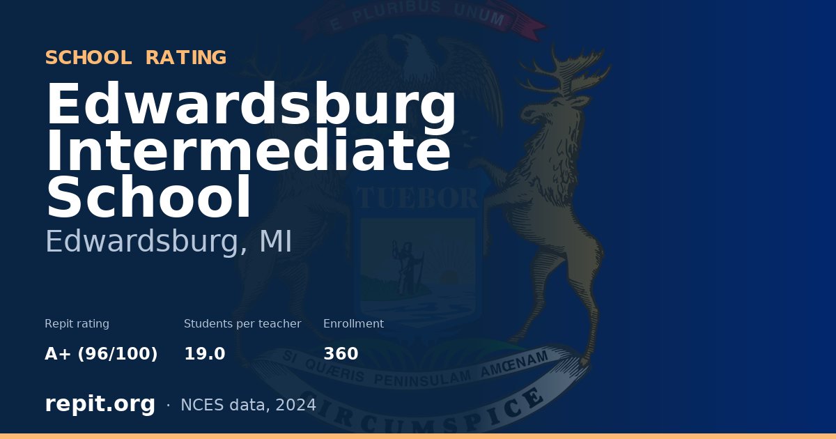 Edwardsburg Intermediate School, Edwardsburg, MI — Repit school rating A+ (96/100)