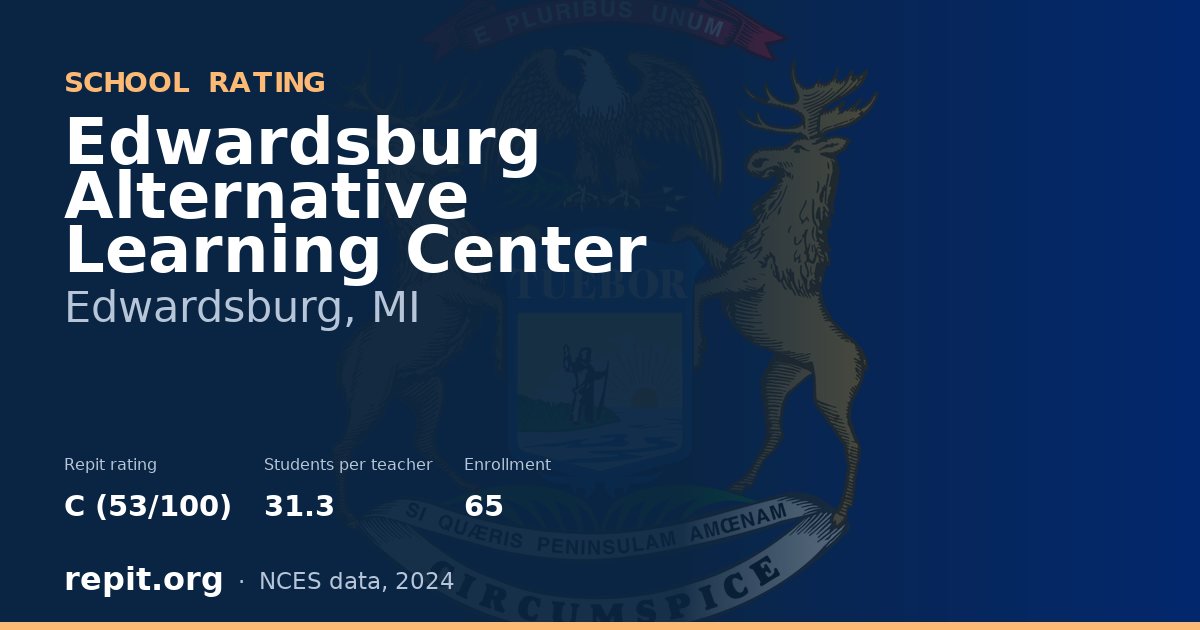 Edwardsburg Alternative Learning Center, Edwardsburg, MI — Repit school rating C (53/100)