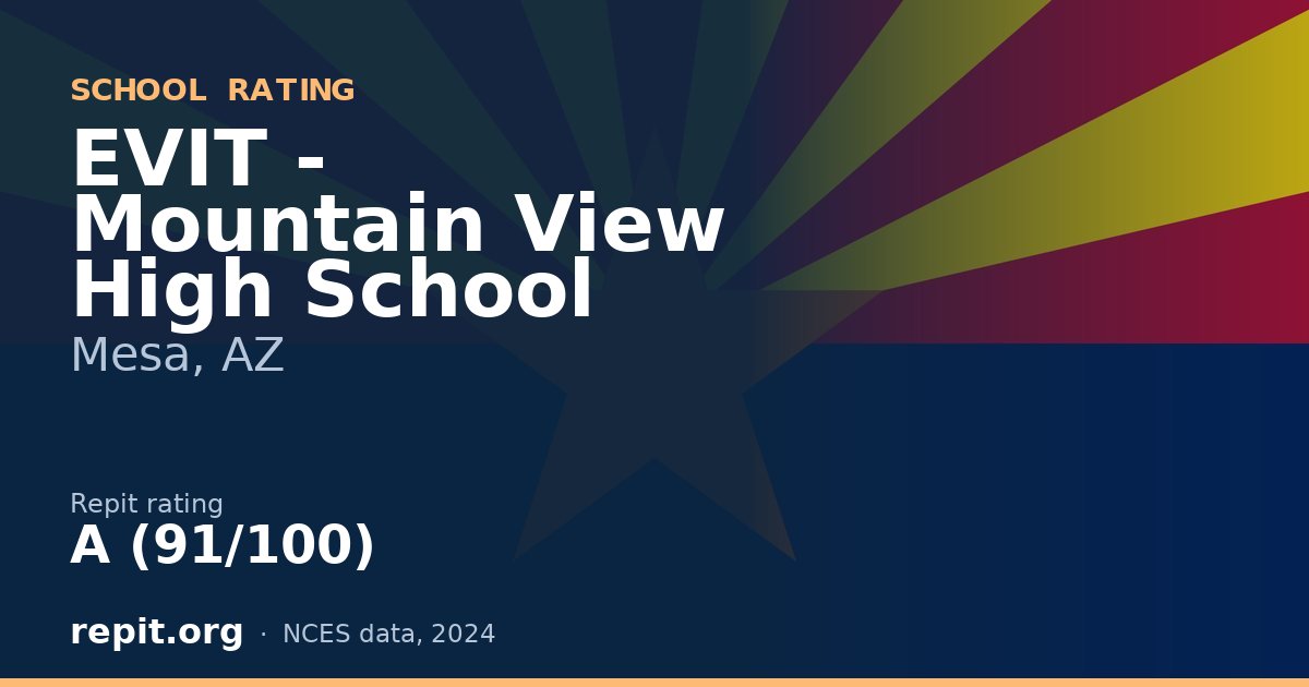 EVIT - Mountain View High School, Mesa, AZ — Repit school rating A (91/100)