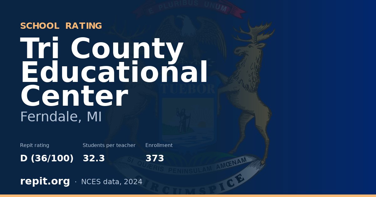 Tri County Educational Center, Ferndale, MI — Repit school rating D (36/100)