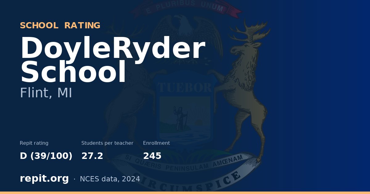 DoyleRyder School, Flint, MI — Repit school rating D (39/100)