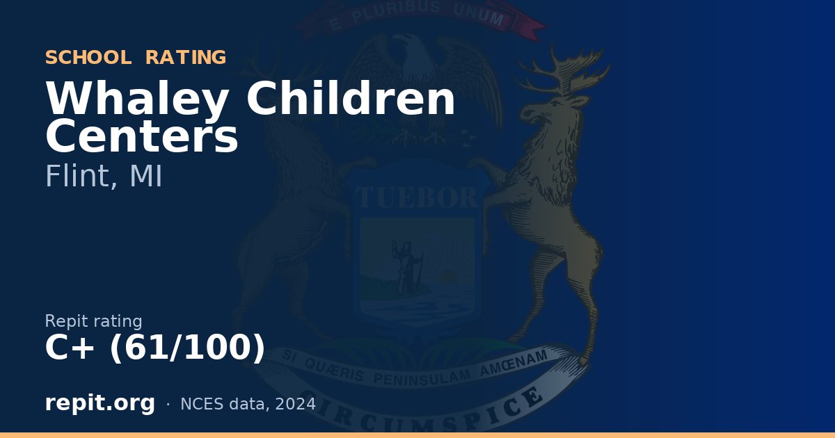 Whaley Children Centers, Flint, MI — Repit school rating C+ (61/100)