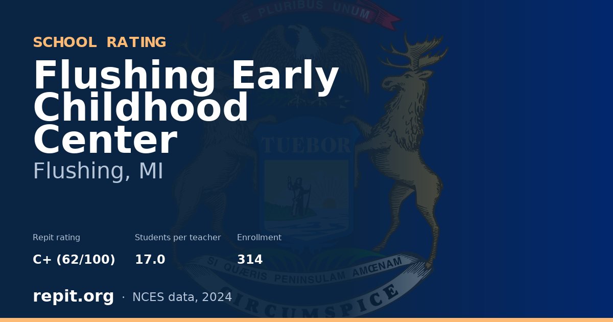 Flushing Early Childhood Center, Flushing, MI — Repit school rating C+ (62/100)