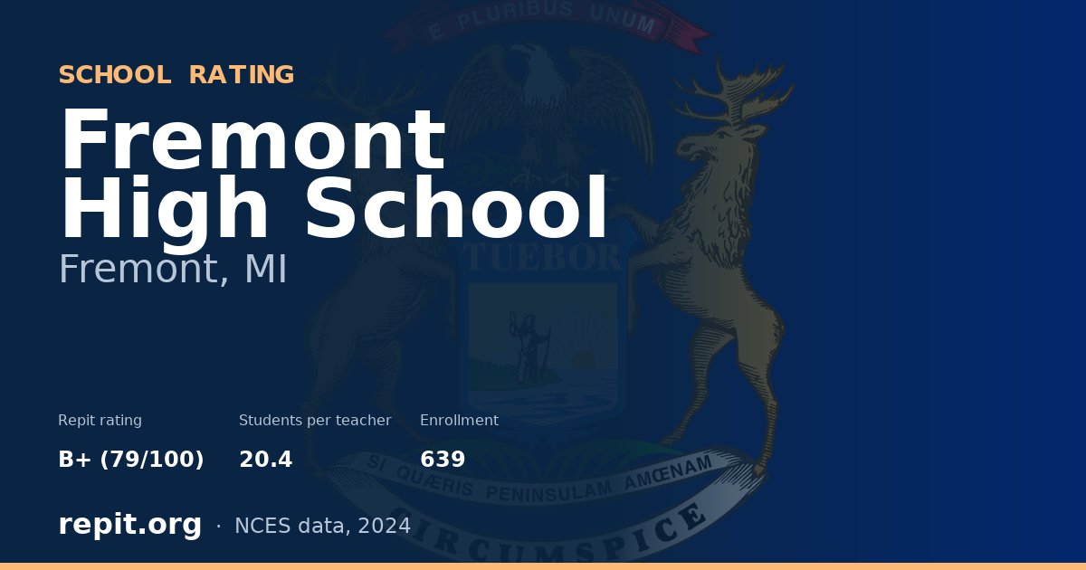 Fremont High School, Fremont, MI — Repit school rating B+ (79/100)