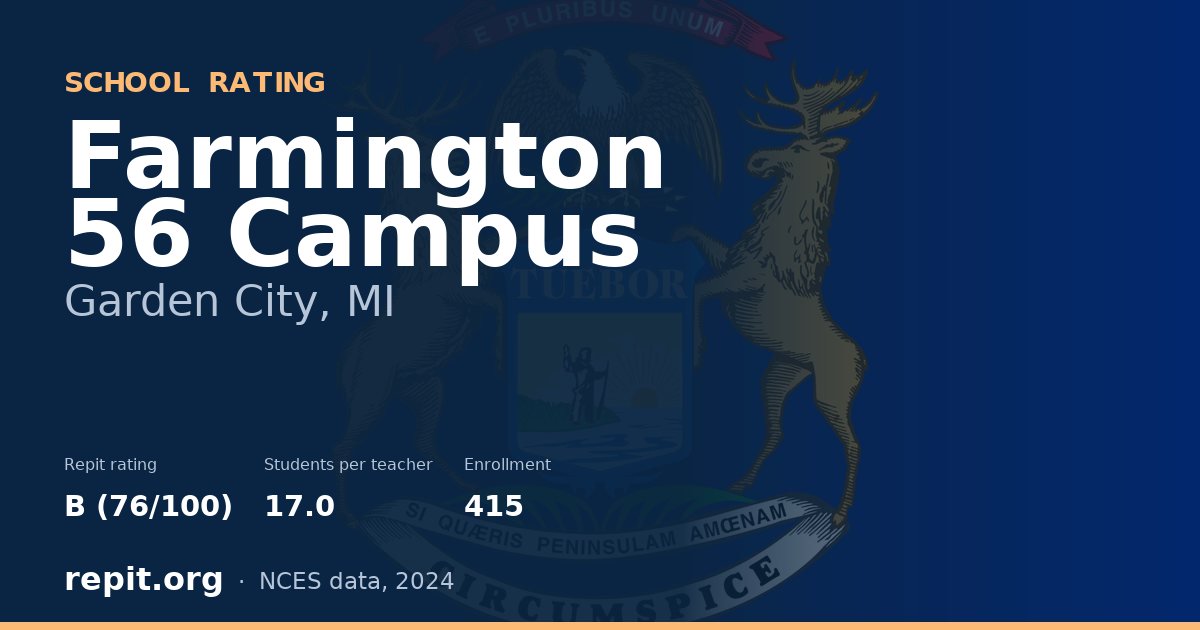Farmington 56 Campus, Garden City, MI — Repit school rating B (76/100)
