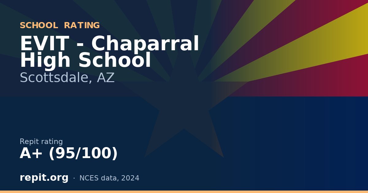 EVIT - Chaparral High School, Scottsdale, AZ — Repit school rating A+ (95/100)