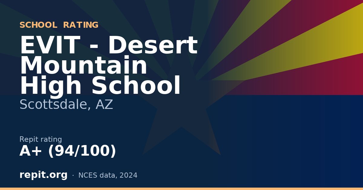 EVIT - Desert Mountain High School, Scottsdale, AZ — Repit school rating A+ (94/100)