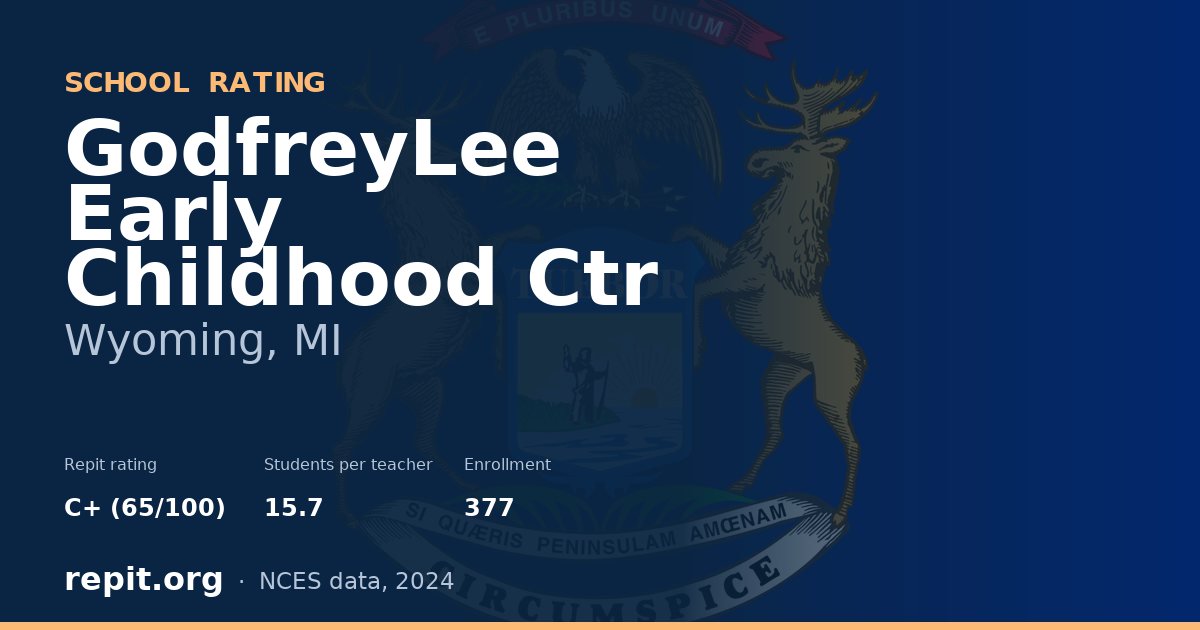 GodfreyLee Early Childhood Ctr, Wyoming, MI — Repit school rating C+ (65/100)