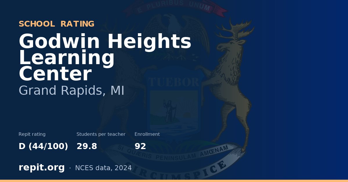 Godwin Heights Learning Center, Grand Rapids, MI — Repit school rating D (44/100)