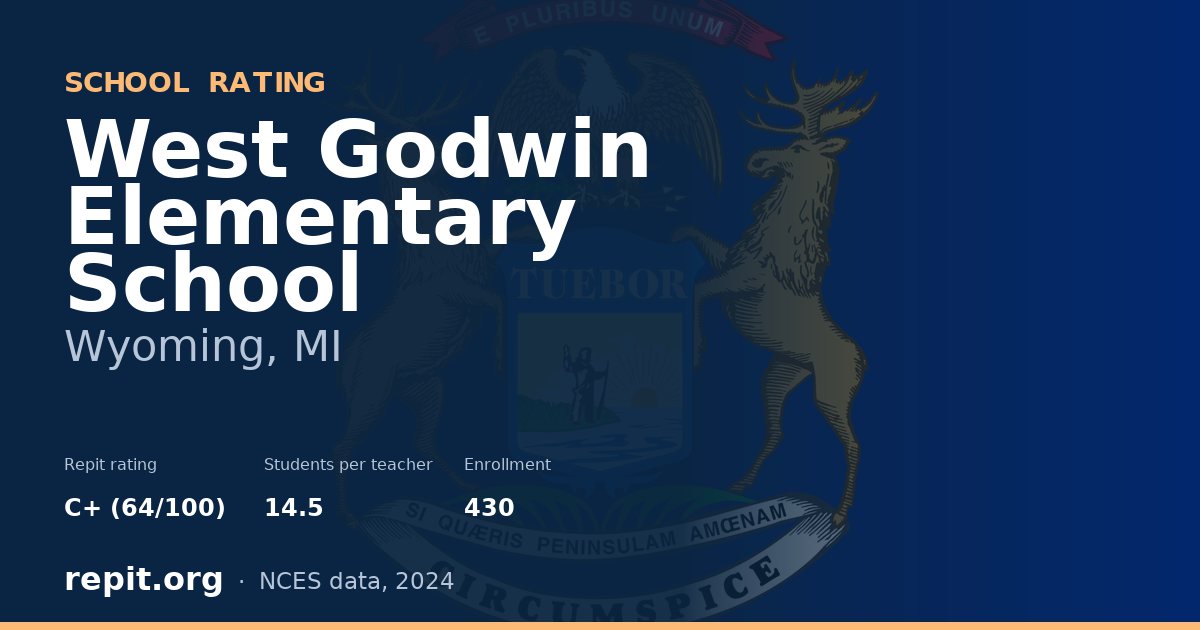 West Godwin Elementary School, Wyoming, MI — Repit school rating C+ (64/100)