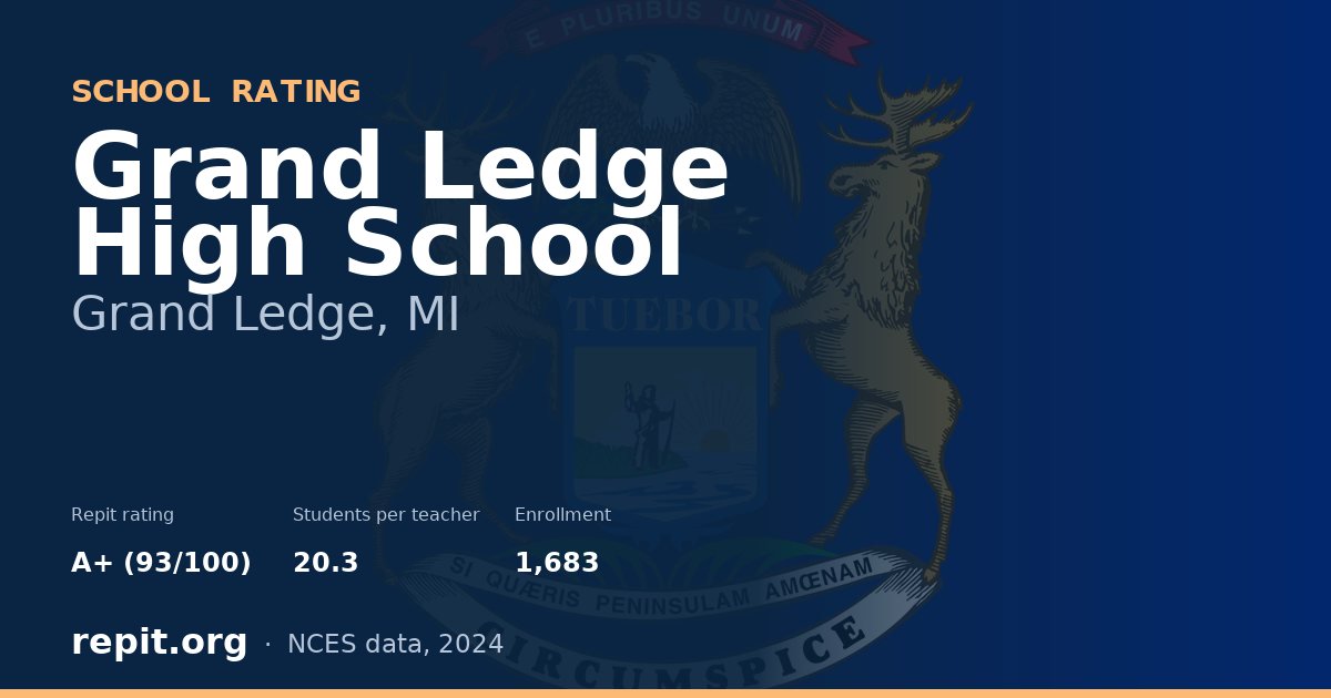 Grand Ledge High School, Grand Ledge, MI — Repit school rating A+ (93/100)