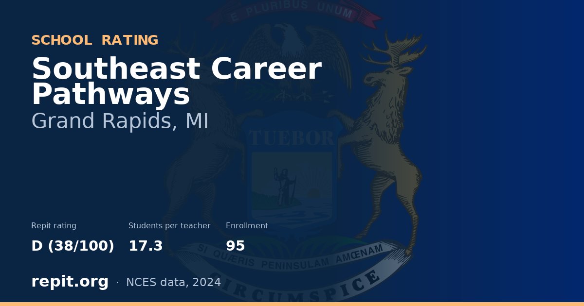 Southeast Career Pathways, Grand Rapids, MI — Repit school rating D (38/100)