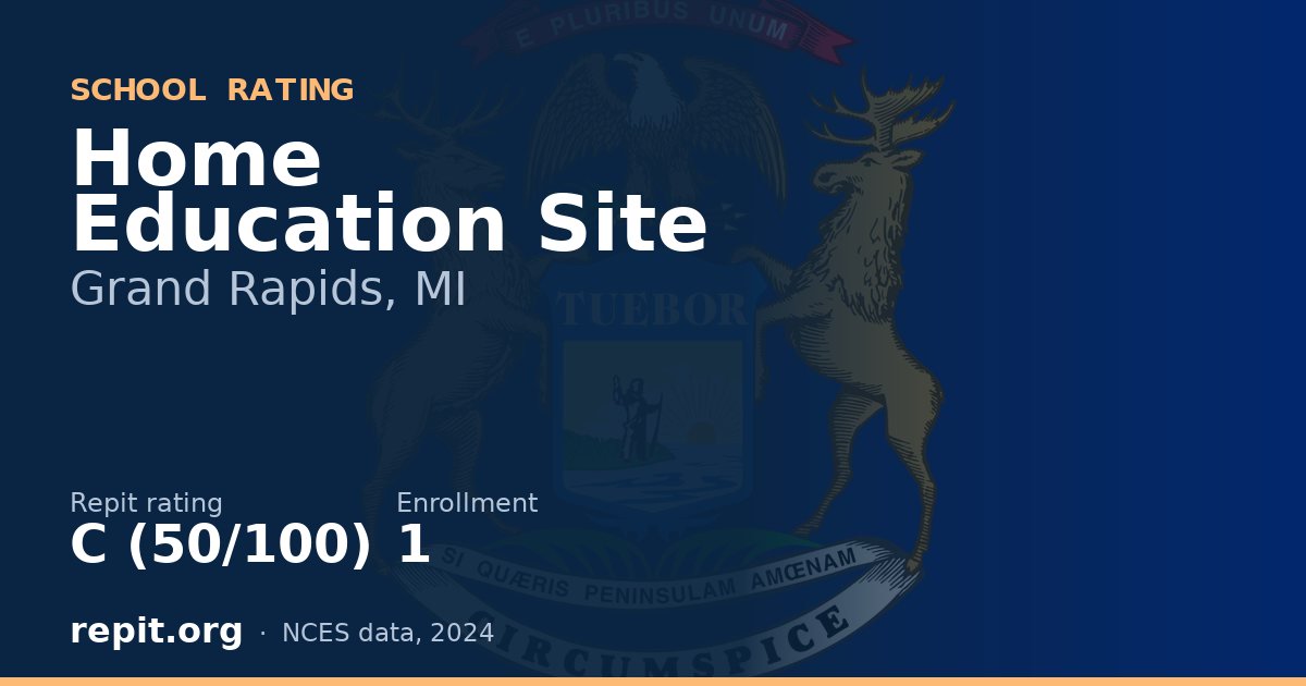 Home Education Site, Grand Rapids, MI — Repit school rating C (50/100)