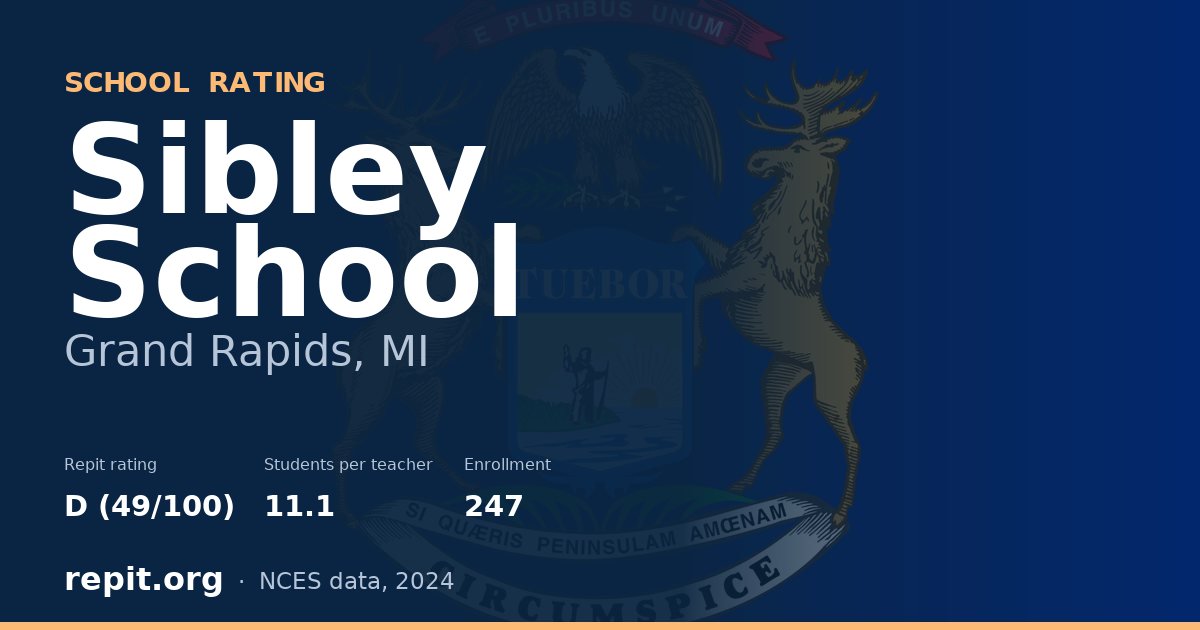Sibley School, Grand Rapids, MI — Repit school rating D (49/100)