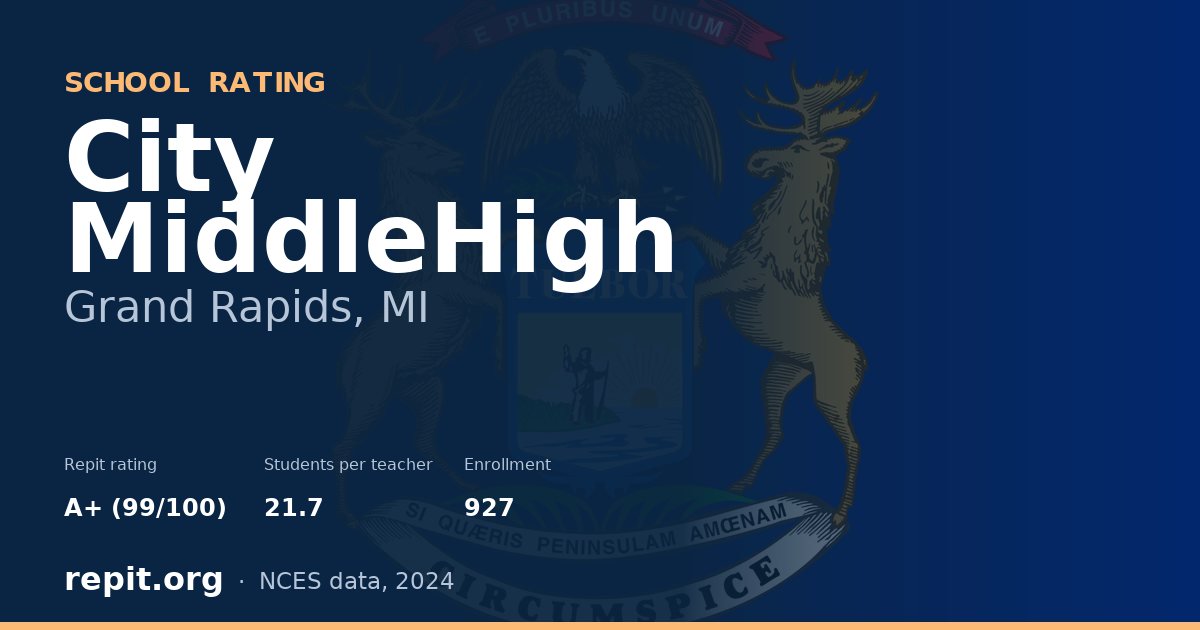 City MiddleHigh, Grand Rapids, MI — Repit school rating A+ (99/100)