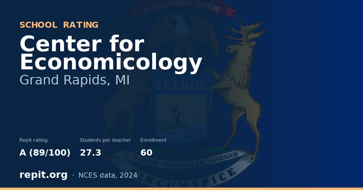 Center for Economicology, Grand Rapids, MI — Repit school rating A (89/100)