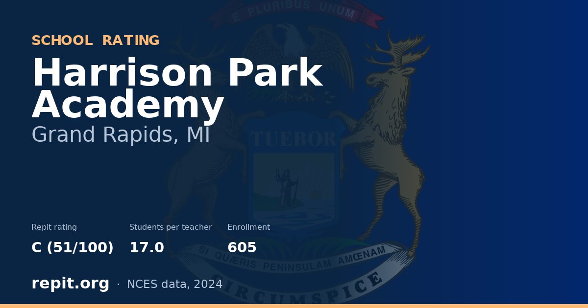 Harrison Park Academy, Grand Rapids, MI — Repit school rating C (51/100)