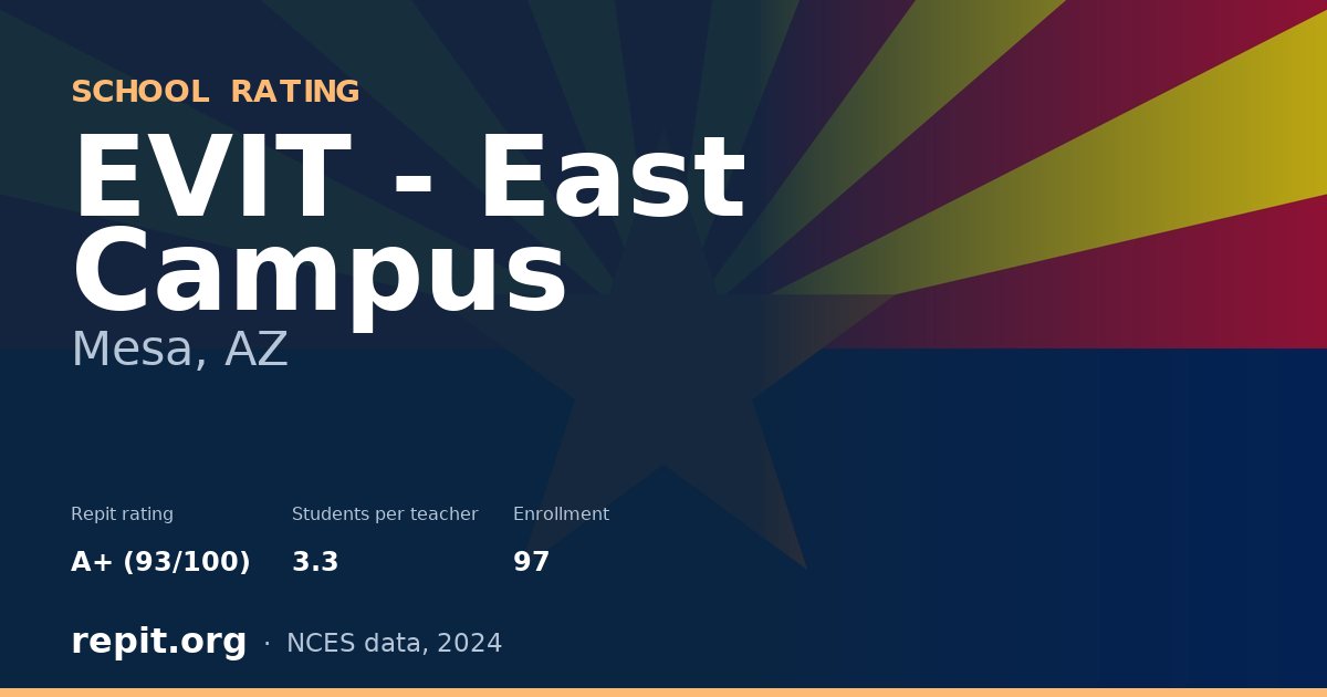 EVIT - East Campus, Mesa, AZ — Repit school rating A+ (93/100)