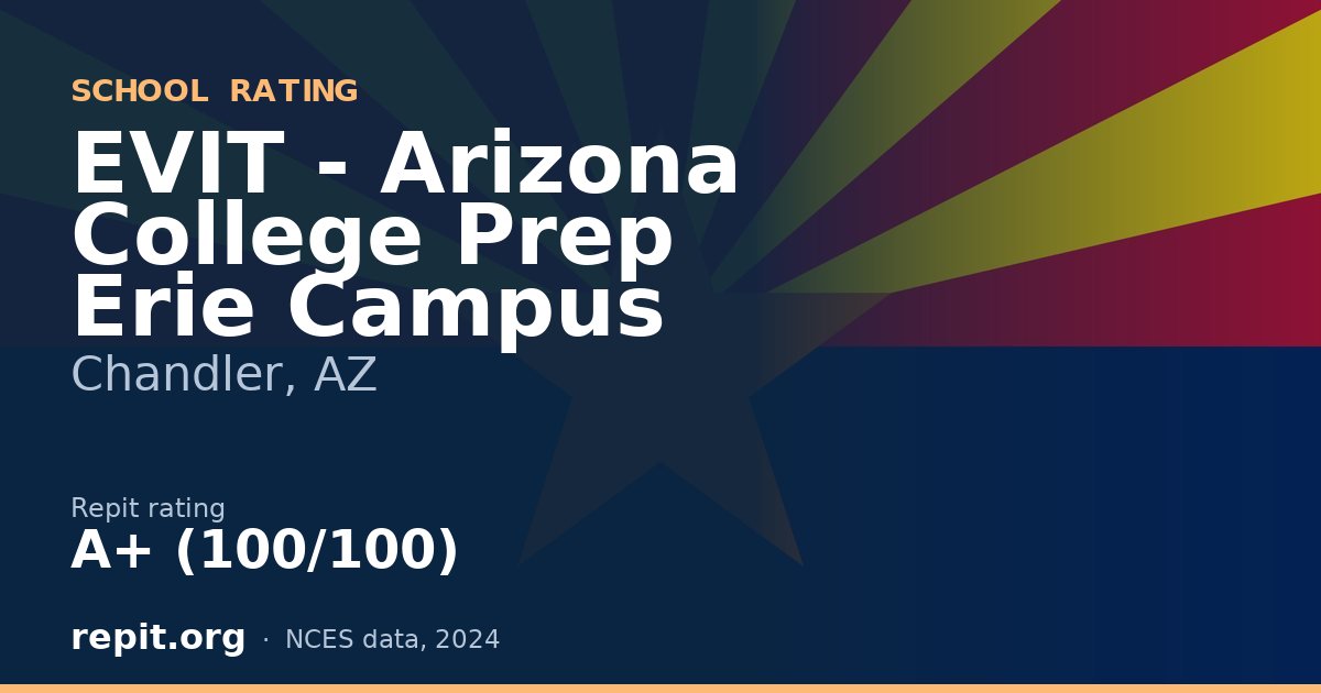 EVIT - Arizona College Prep Erie Campus, Chandler, AZ — Repit school rating A+ (100/100)
