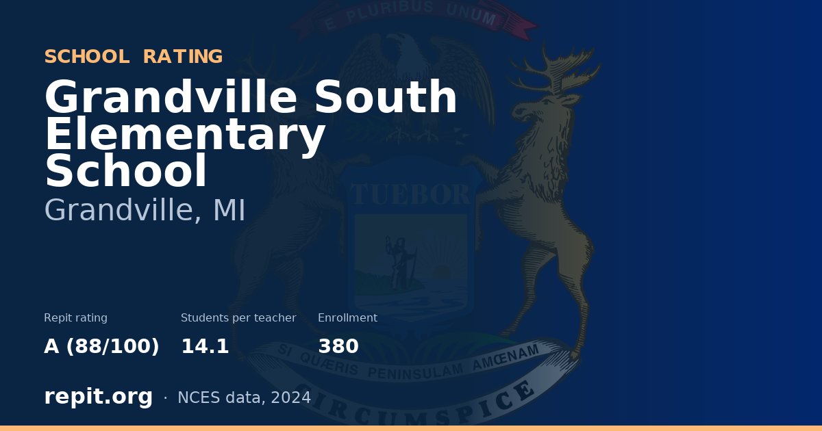 Grandville South Elementary School, Grandville, MI — Repit school rating A (88/100)