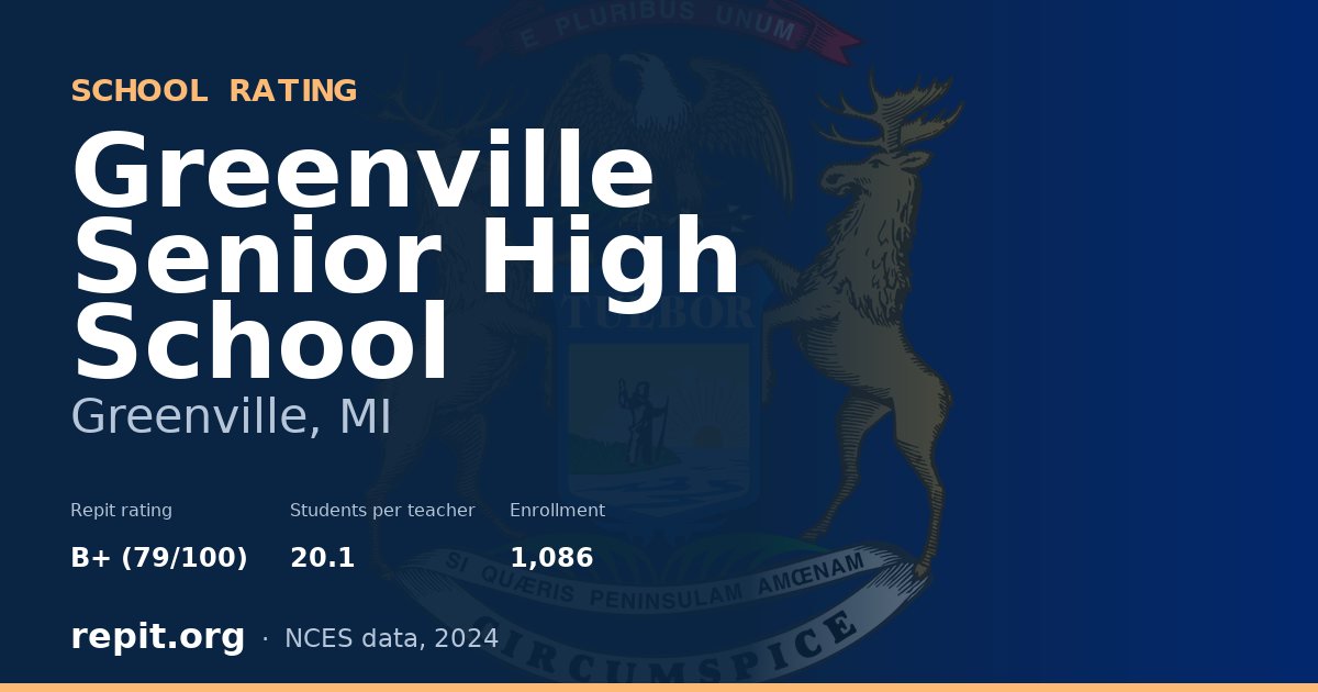 Greenville Senior High School, Greenville, MI — Repit school rating B+ (79/100)