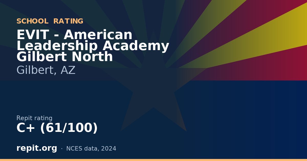 EVIT - American Leadership Academy Gilbert North, Gilbert, AZ — Repit school rating C+ (61/100)