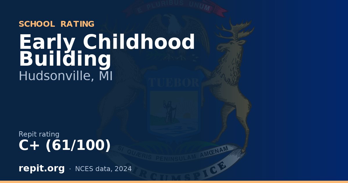 Early Childhood Building, Hudsonville, MI — Repit school rating C+ (61/100)
