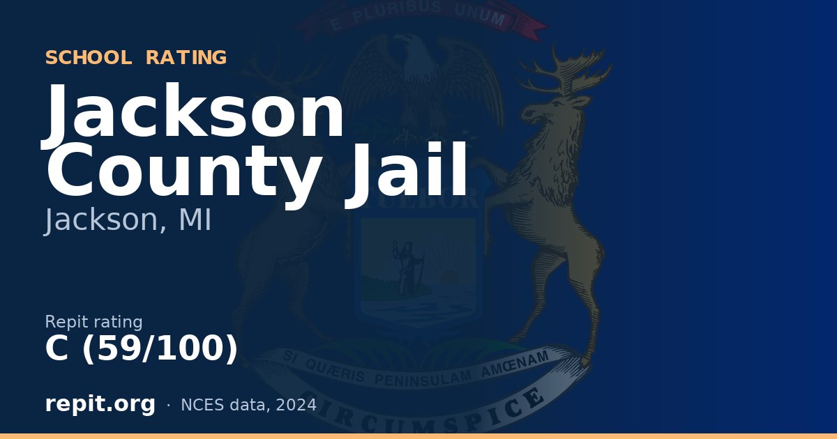 Jackson County Jail, Jackson, MI — Repit school rating C (59/100)