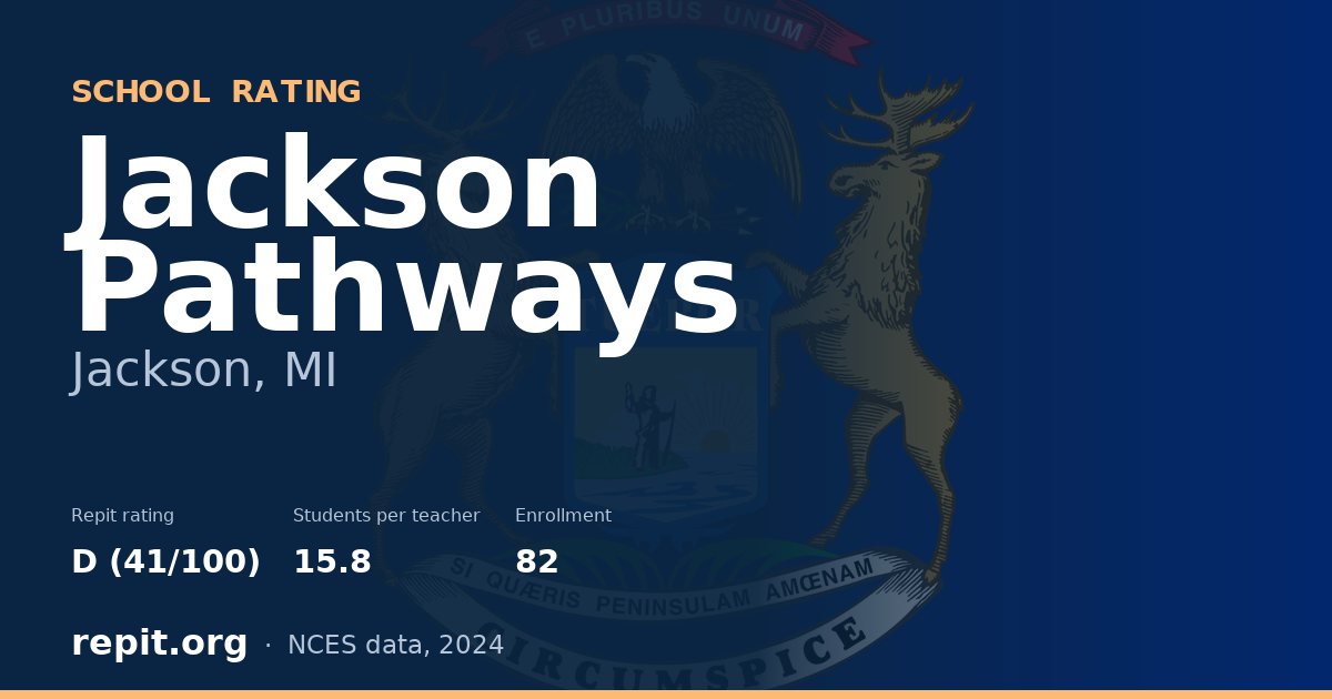 Jackson Pathways, Jackson, MI — Repit school rating D (41/100)