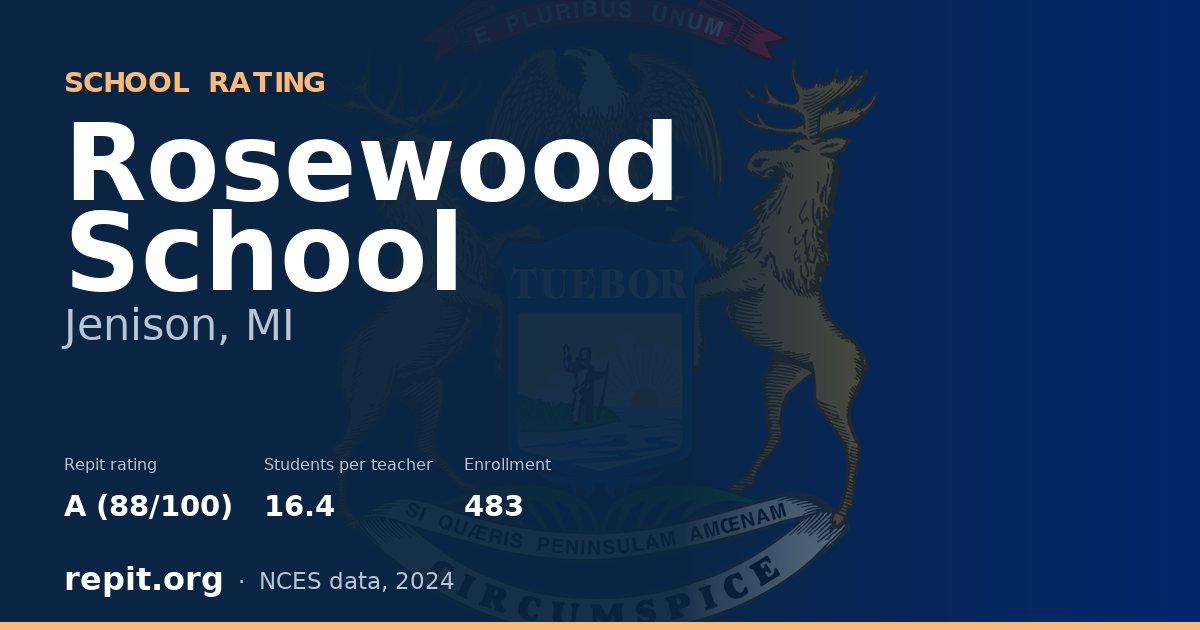 Rosewood School, Jenison, MI — Repit school rating A (88/100)