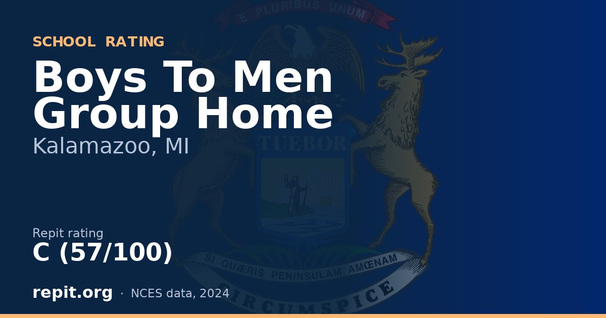 Boys To Men Group Home, Kalamazoo, MI — Repit school rating C (57/100)