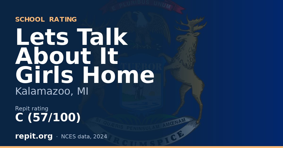 Lets Talk About It Girls Home, Kalamazoo, MI — Repit school rating C (57/100)