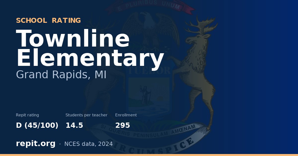 Townline Elementary, Grand Rapids, MI — Repit school rating D (45/100)