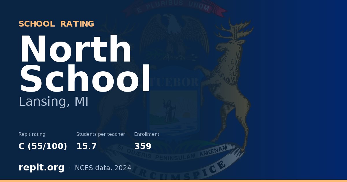 North School, Lansing, MI — Repit school rating C (55/100)