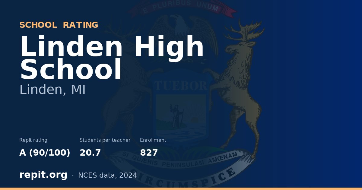 Linden High School, Linden, MI — Repit school rating A (90/100)