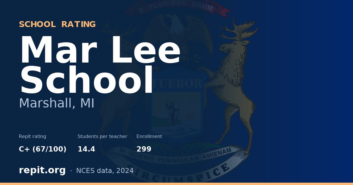Mar Lee School, Marshall, MI — Repit school rating C+ (67/100)